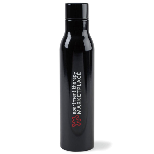 Gemline Black Sidney Double Wall 17 oz. Stainless Bottle