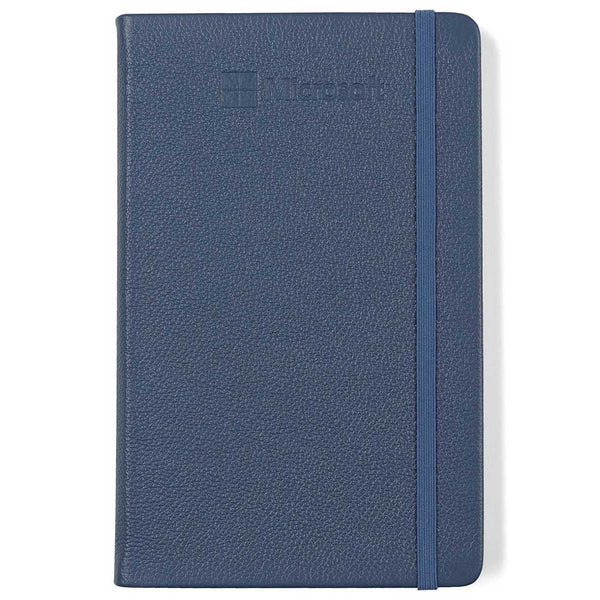 Moleskine Forget Me Not Blue Leather Ruled Large Notebook