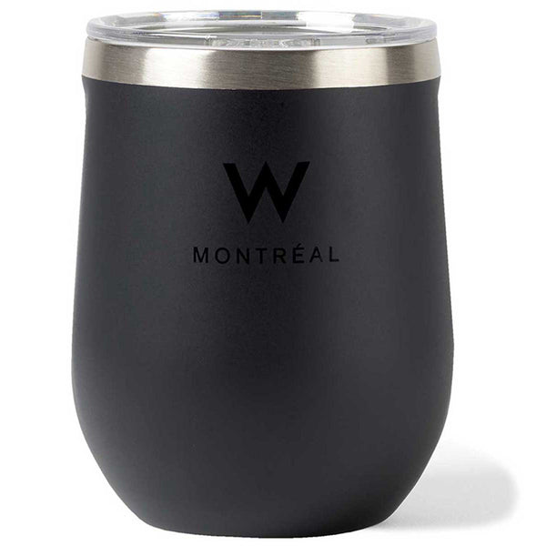 Corkcicle Matte Black Stemless Wine Cup – 12 Oz.