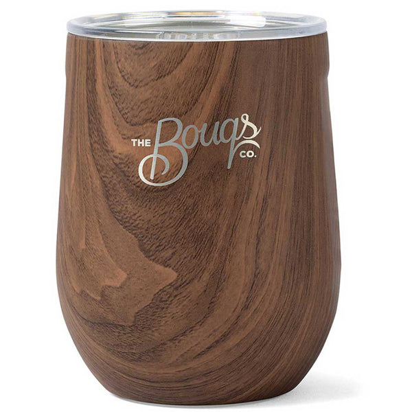 Corkcicle Walnut Stemless Wine Cup – 12 Oz.