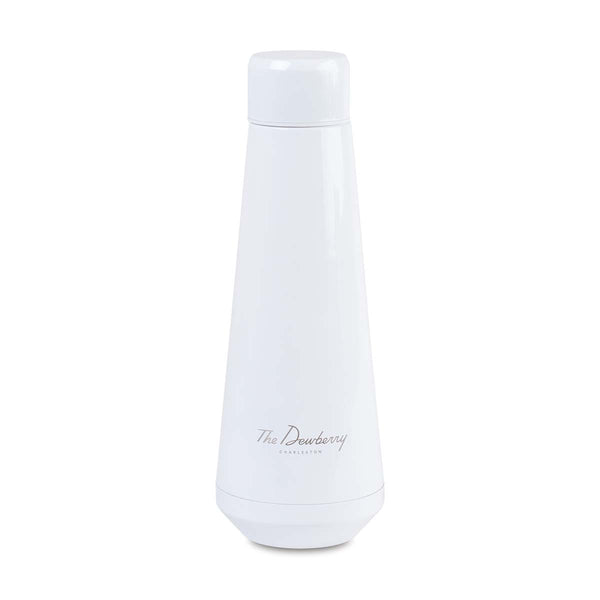 Aviana White Opaque Gloss Wisteria Double Wall Stainless Wine Bottle – 25 Oz.