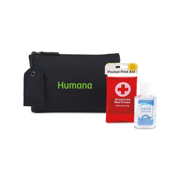 American Red Cross Black Pocket First Aid and Hand Sanitizer Bundle