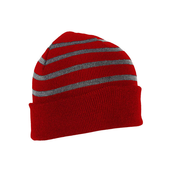 Antigua Dark Red/Charcoal Heather Crisp Beanie