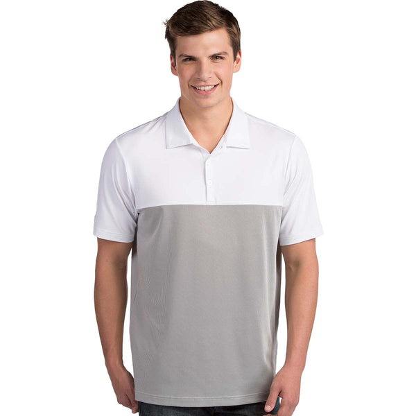 Antigua Men’s White/Steel Venture Polo