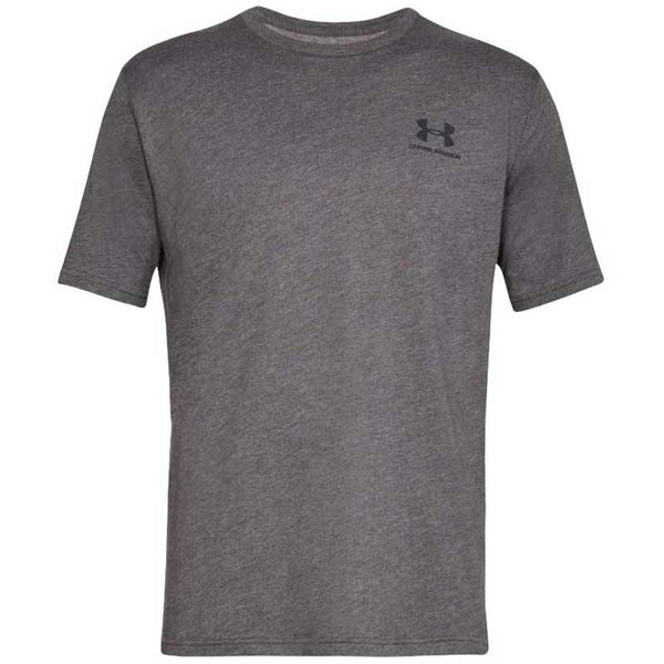 Under Armour Men’s Charcoal Medium Heather Sportstyle Left Chest Short Sleeve