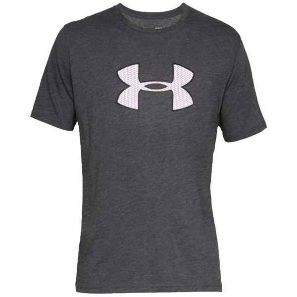 Under Armour Men’s Charcoal Medium Heather Big Logo Short Sleeve