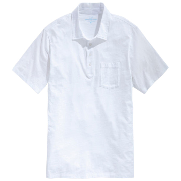 Vineyard Vines Men’s White Cap Sun-Faded Island Polo