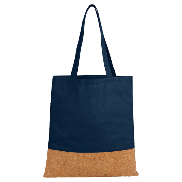 Leed’s Navy Cotton and Cork Convention Tote