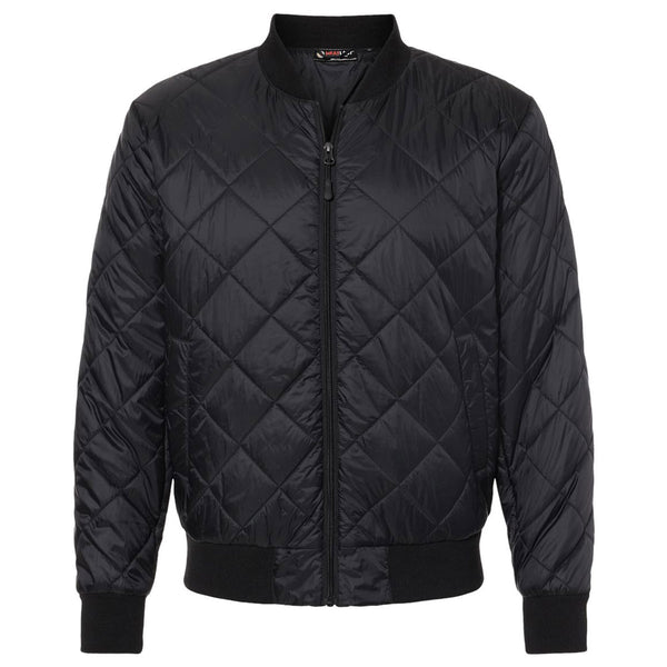 Weatherproof Men’s Black Heat Last Quilted Packable Bomber