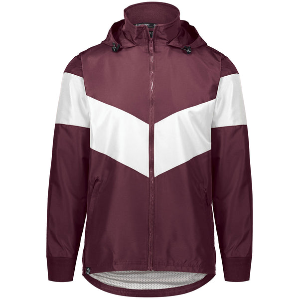 Holloway Unisex Maroon/White Potomac Jacket