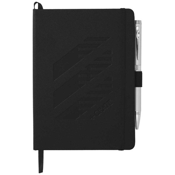 JournalBook Black 5″ x 7″ Firenze Hard Bound Notebook (pen sold separately)