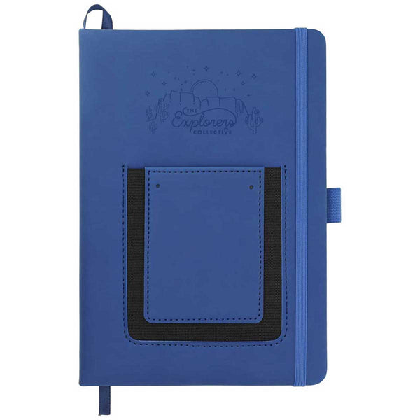 JournalBooks Navy 5.5″ x 8.5″ Vienna Phone Pocket Bound Notebook