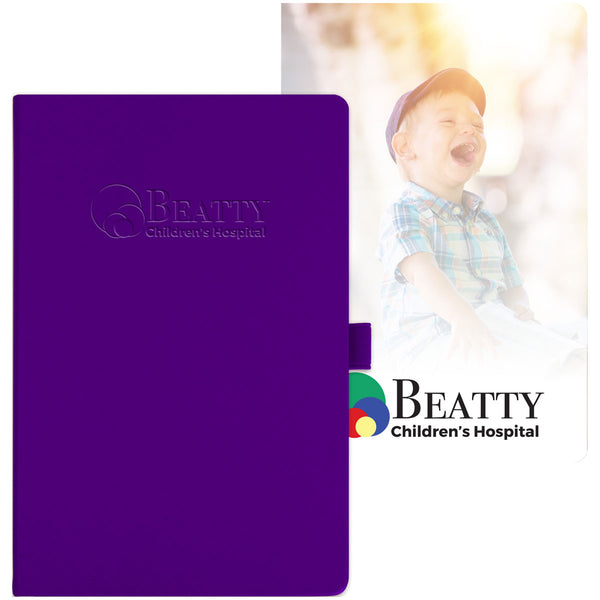 JournalBook Purple Nova Soft Graphic Page Bound Notebook