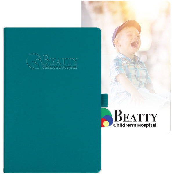 JournalBook Turquoise Nova Soft Graphic Page Bound Notebook