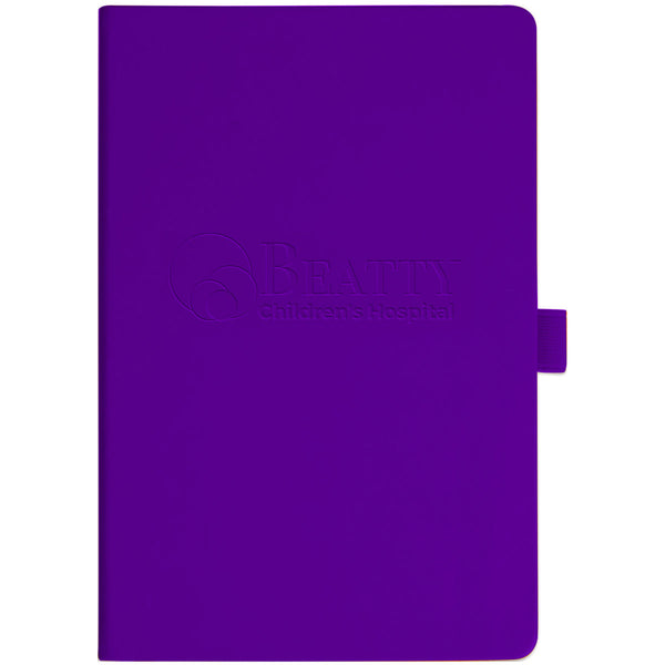 JournalBook Purple Nova Soft Deboss Plus Bound Notebook