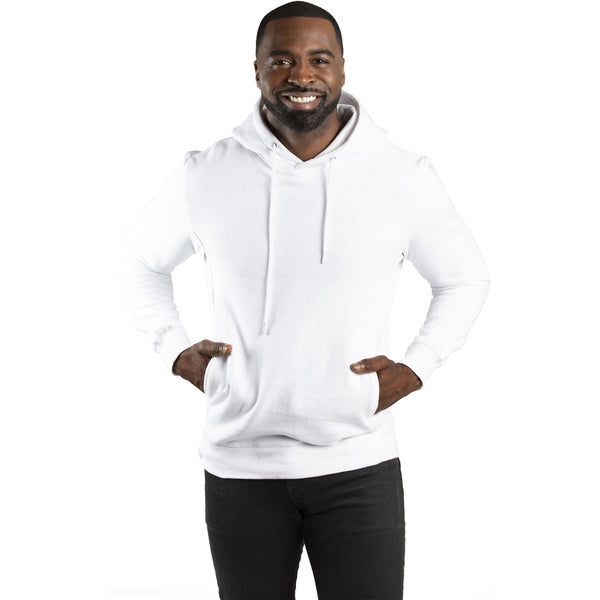 Threadfast Apparel Unisex White Ultimate Fleece Pullover Hooded Sweatshirt