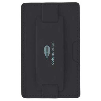 BIC Black Luxury RFID Phone Wallet and Stand