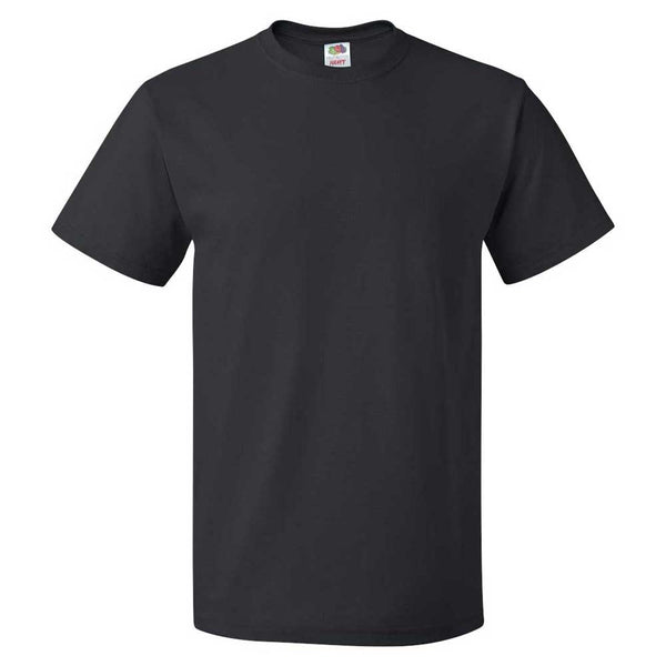 Fruit of the Loom Men’s Black HD Cotton Short Sleeve T-Shirt