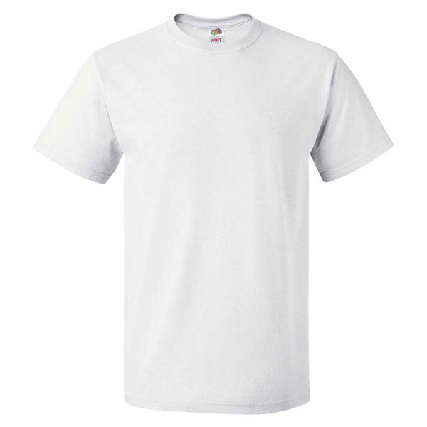 Fruit of the Loom Men’s White HD Cotton Short Sleeve T-Shirt