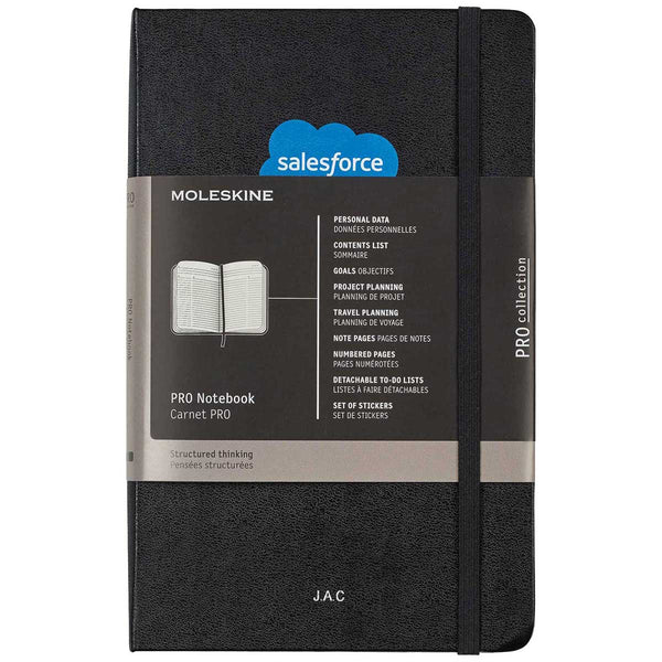 Moleskine Black Hard Cover Ruled Large Professional Notebook