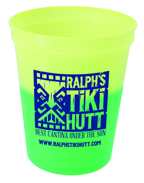 Good Value Yellow to Green Color Changing Stadium Cup – 16 oz