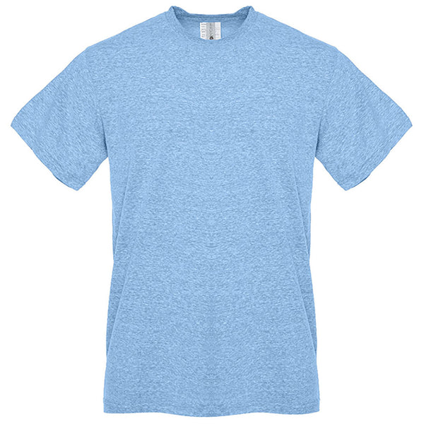 Next Level Unisex Snow Heathr Blue Sueded Snow Crewneck T-Shirt