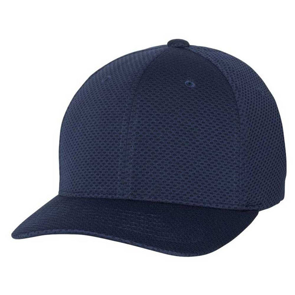 Flexfit Men’s Navy 3D Hexagon Stretch Jersey Cap