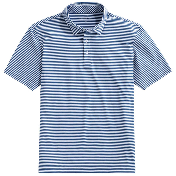 Vineyard Vines Men’s Kingfisher Blank Heathered Winstead Sankaty Performance Polo