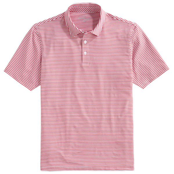 Vineyard Vines Men’s Sailors Red Blank Heathered Winstead Sankaty Performance Polo