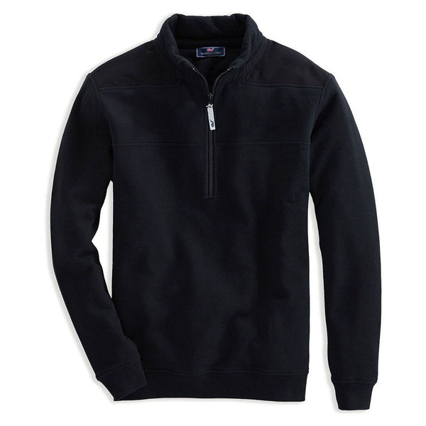 Vineyard Vines Men’s Black Collegiate Shep Quarter Zip