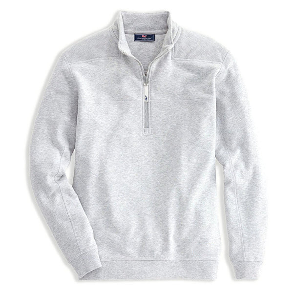 Vineyard Vines Men’s Grey Heather Collegiate Shep Quarter Zip