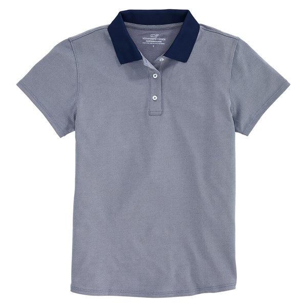 Vineyard Vines Women’s Vineyard Navy Short Sleeve Pique Polo