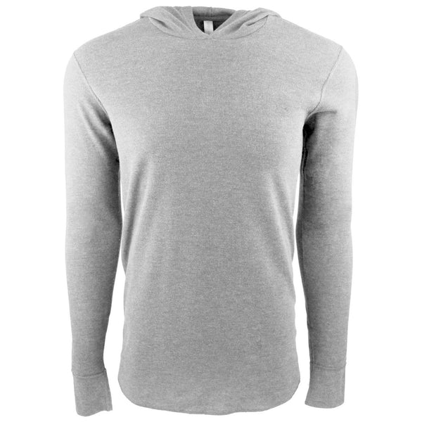 Next Level Unisex Heather Grey Thermal Hoodie