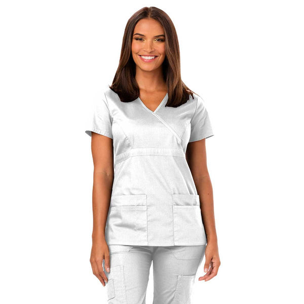 Dickies Women’s White EDS Signature Mock Wrap Top