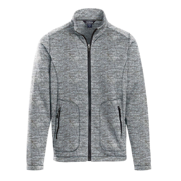 Landway Men’s Heather Grey Summit Textured Knit Jacket