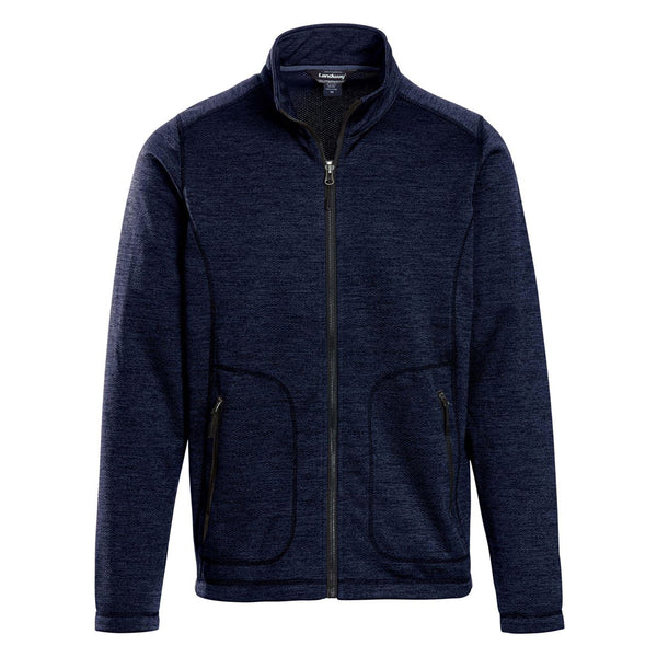 Landway Men’s Heather Navy Summit Textured Knit Jacket