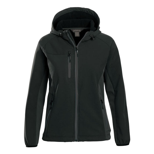 Landway Women’s Black/Charcoal Mckinley Hooded Soft-Shell Jacket