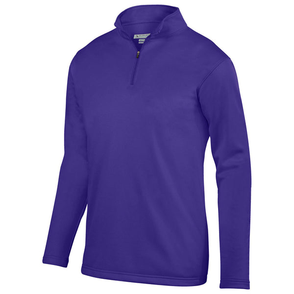 Augusta Sportswear Men’s Purple Wicking Fleece Quarter-Zip Pullover