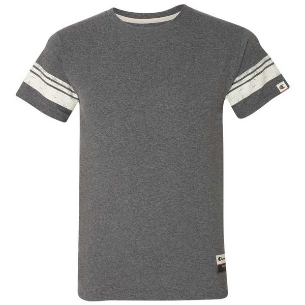 Champion Men’s Charcoal Heather Originals Triblend Varsity Tee