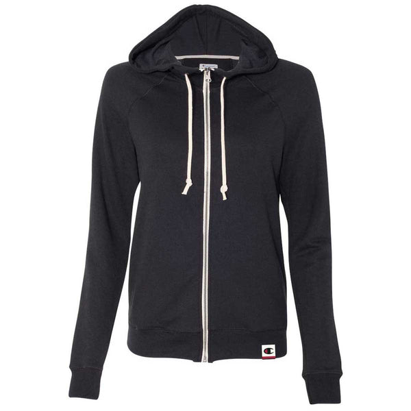 Champion Women’s Black Originals French Terry Hooded Full-Zip