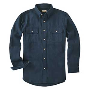 Backpacker Men’s Navy Solid Chamois Shirt