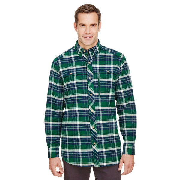 Backpacker Men’s Forest Green Stretch Flannel Shirt