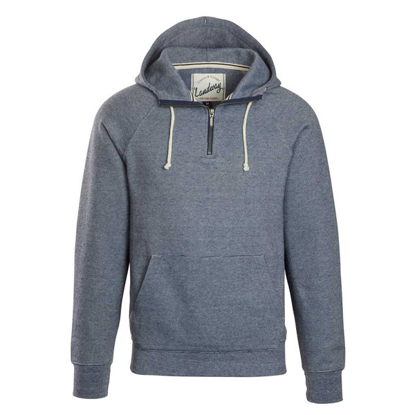 Landway Men’s Navy Mendocino Mini Stripe Pullover Hoodie