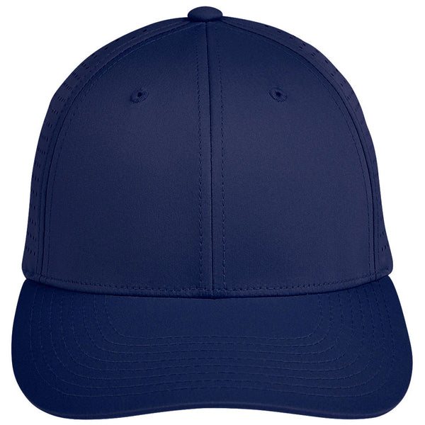 Devon & Jones Navy/Graphite CrownLux Performance Stretch Cap