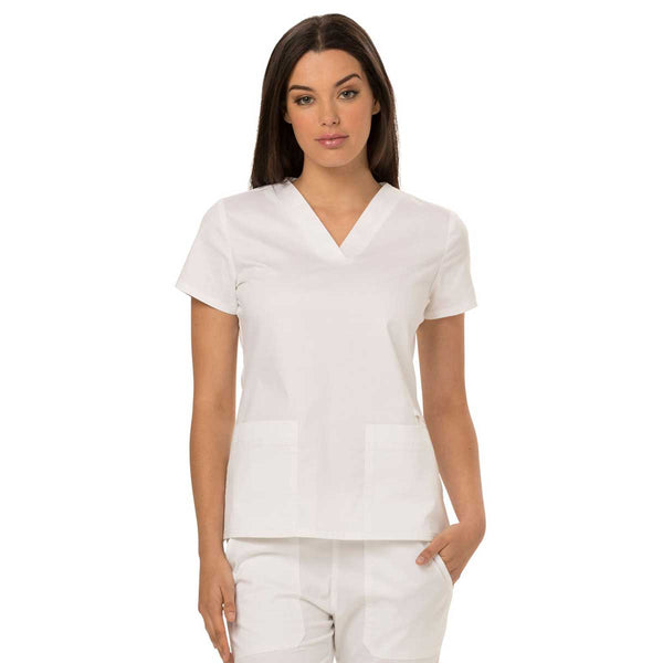 Dickies Women’s White Gen Flex Youtility V-Neck Top