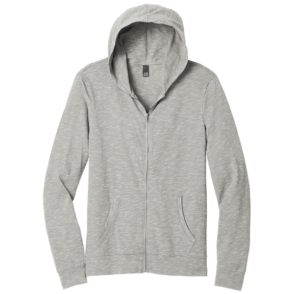 District Men’s Light Grey Medal Full-Zip Hoodie