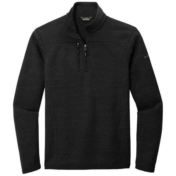 Eddie Bauer Men’s Black Sweater Fleece Quarter Zip