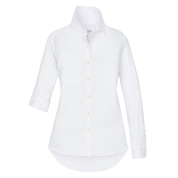 Peter Millar Women’s White Classic Fit Stretch Woven Button Up