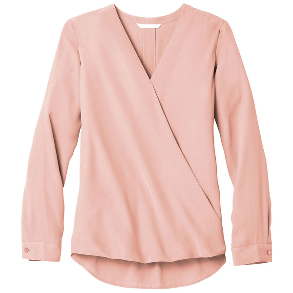 Port Authority Women’s Rose Quartz Wrap Blouse