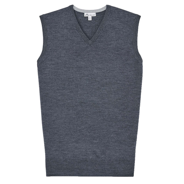 Peter Millar Men’s Charcoal Crown Soft V-Neck Vest